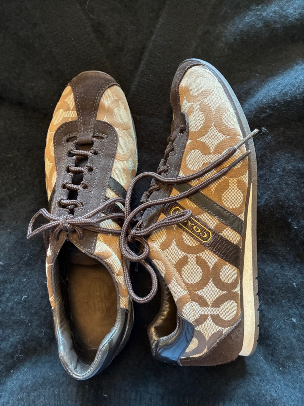 Coach Women’s Brown and Tan Signature Logo Athletic Sneakers

FLASH SALE - Picture 2 of 2